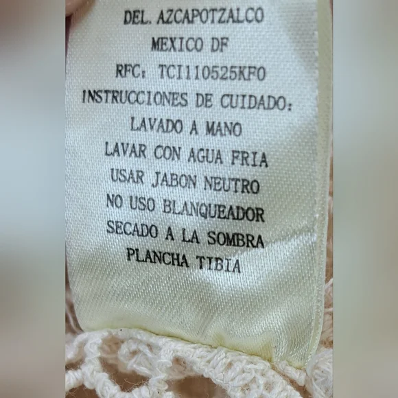 Vintage 90s Women's Crochet Open Knit Cardigan Nature Designs Mexico One Size - Picture 15 of 16